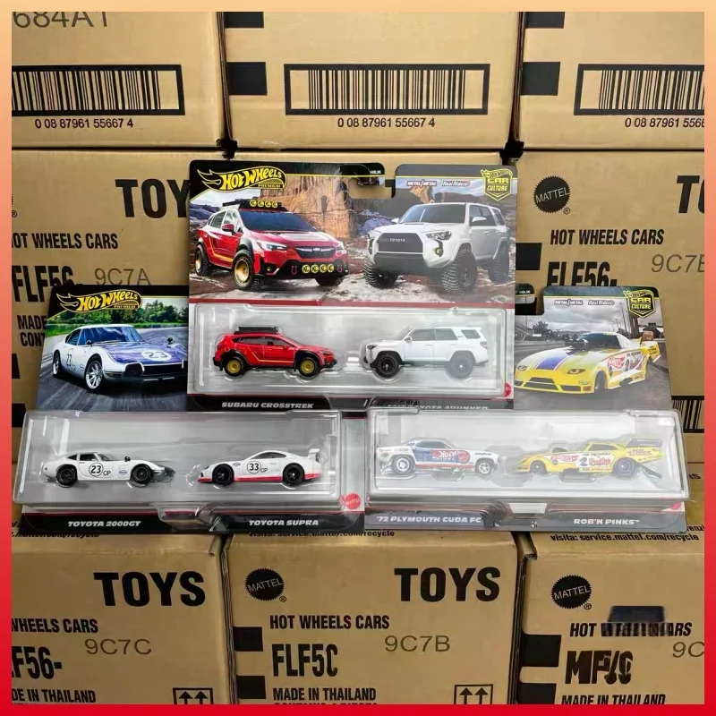 

Новинка 2025: Набор из 2 моделей Hot Wheels Mix 3 Premium 1/64 — внедорожники Subaru, Plymouth, Toyota. Коллекционные литые машинки.