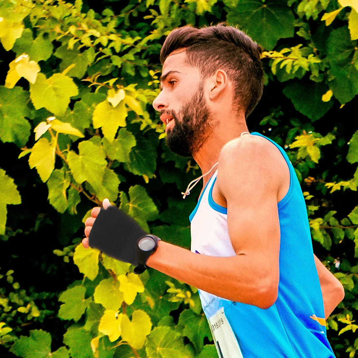 

2Pairs Sport Wrist Brace Support Band Premium Nylon Spandex Breathable Elastic Hand Protector for Basketball Tennis Yoga Running