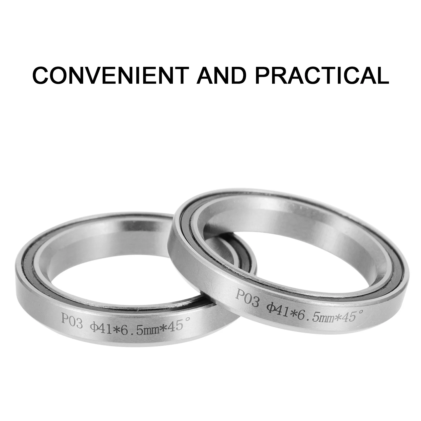 

2pcs High Bike Bearings Durable Cycling Headset Repair Tool Round Smooth Rotation Fits Bicycles