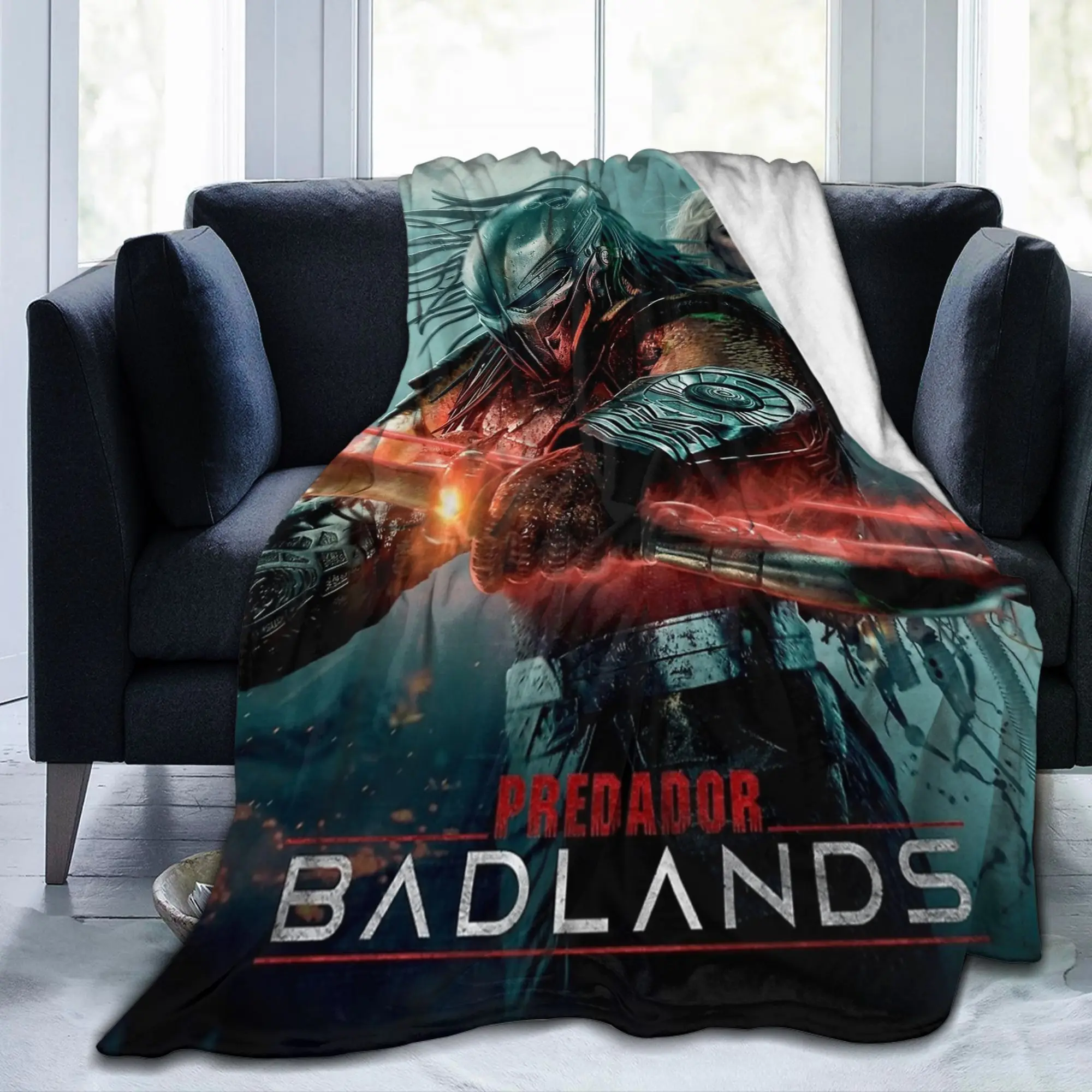 P-Predators Dek Yautja Badlands Blanket Flannel Warrior Movie Ultra-Soft Throw Blankets for Bedding Couch Quilt Portable