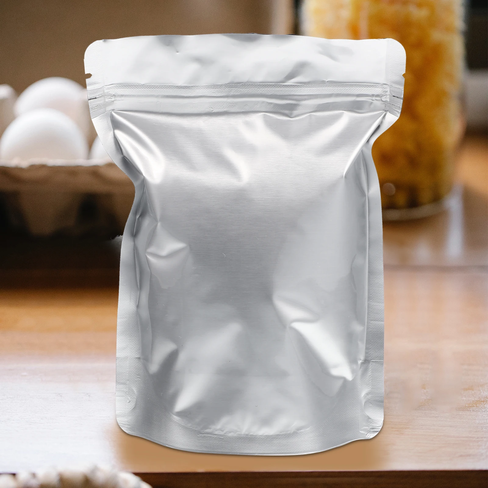 

30pcs Resealable Food Storage Bags Plastic Pouches For Coffee Beans Sugar Cereals Tea Dry Fruit