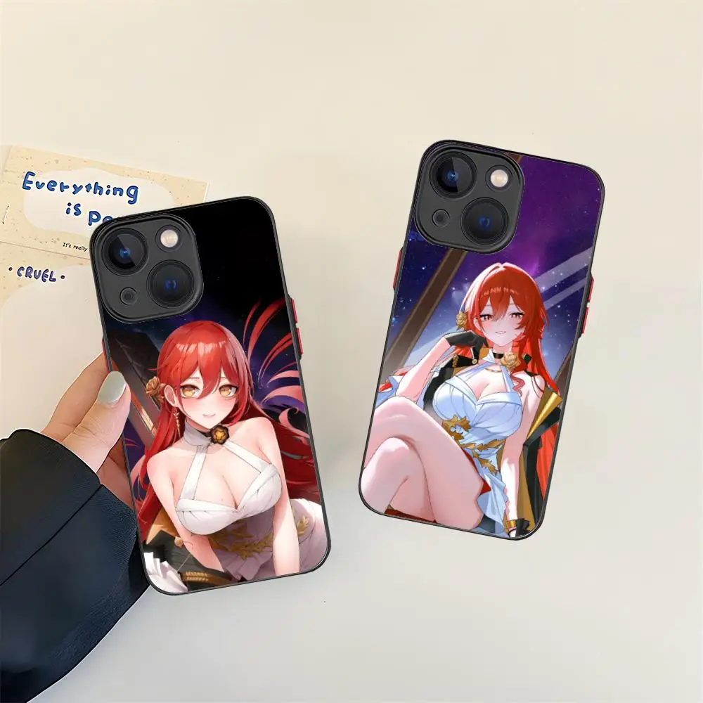 

Honkai Impact Himeko Phone Case for iPhone 16 15 14 13 12 11 X XR XS 8 7 Pro Max Plus Mini Colour Silicone Protective Cellphones