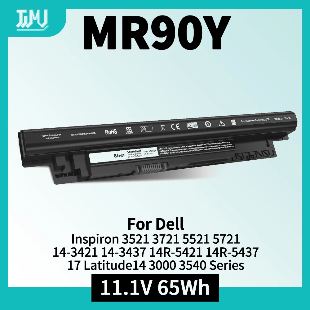 65WH MR90Y Battery for Dell Inspiron 3521 3721 5521 5721 14-3421 14-3437 14R-5421 14R-5437 17 Latitude14 3000 3540 Series XCMRD