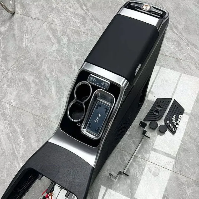 V250 V260 Central Car Console Storage Box with Modified Armrest Cup Holder Front Position Armrest Box