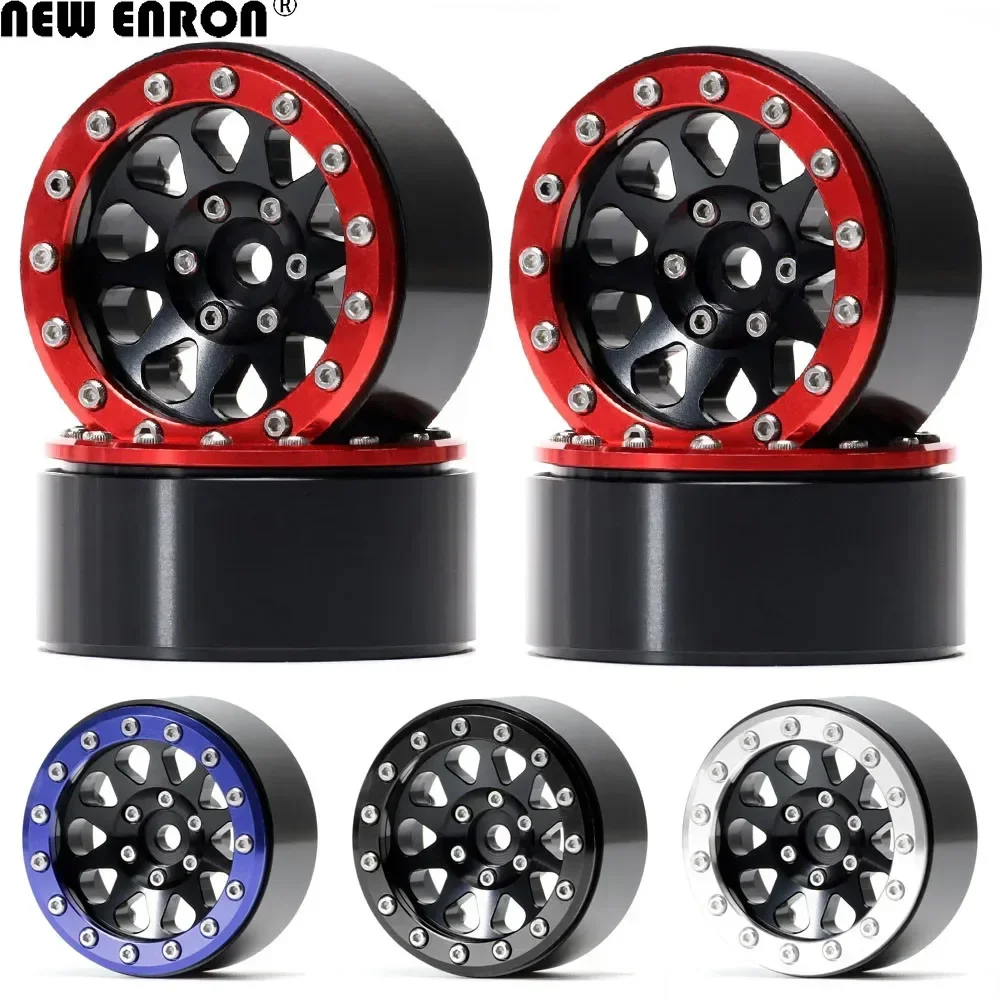 NEW ENRON 1.9 inch Alloy 10 Water Droplets Shape Hole CNC Beadlock Wheels Hub Rims 4P for RC Car Adults 1/10 D90 TRAXXAS Tamiya