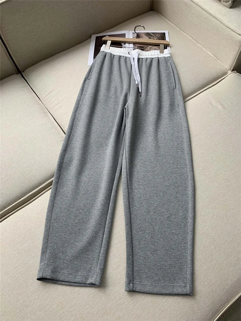 Women\'s Elastic Waist Casual Pants  Wide Leg Sweatpants High Quality B*C Spring and Summer