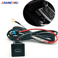 Car White LED Light Type-C PD Interface Socket Car Charger Adapter For ISUZU D-MAX 2021 2022 2023 Accessories