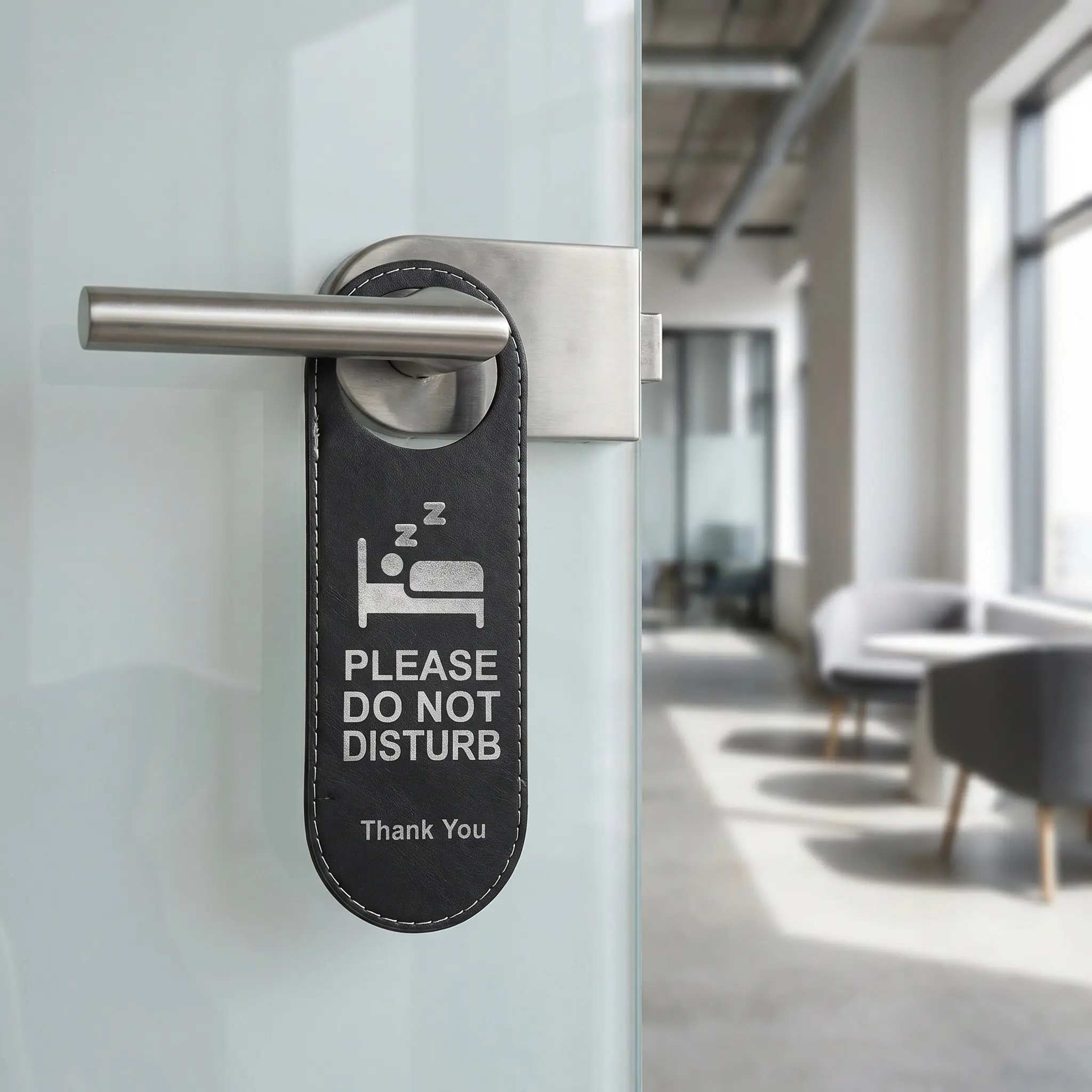 5Pcs Hotel Door Hanger Sign Double-Side Reversible Do Not Disturb and Please Clean Room Sign for Hotel Lounge Door