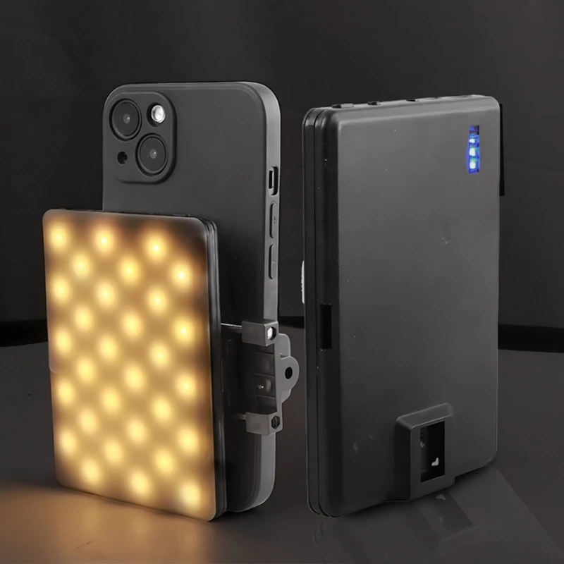 セルフィーライト90度調整可能なビデオフィルライト10ギアの明るさ3ライトモード電話用タブレットK1KFの光をクリップ