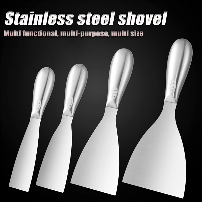 1 Pcs Drywall Finishing Professional Grade Putty Blade for Scraping Paint Premium Polished All-Stainless Steel Scraper Tool