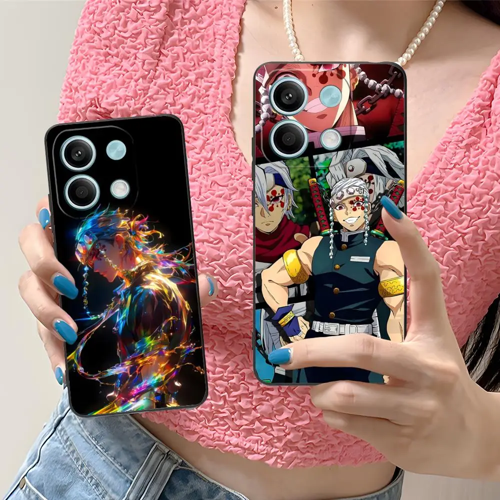 

Demon Slayer Tengen Uzui Phone Case for Xiaomi Redmi Note 14 13 12 11 A5 3 2 1 Pro Plus 4G 5G Colour Printing Smartphone Cover