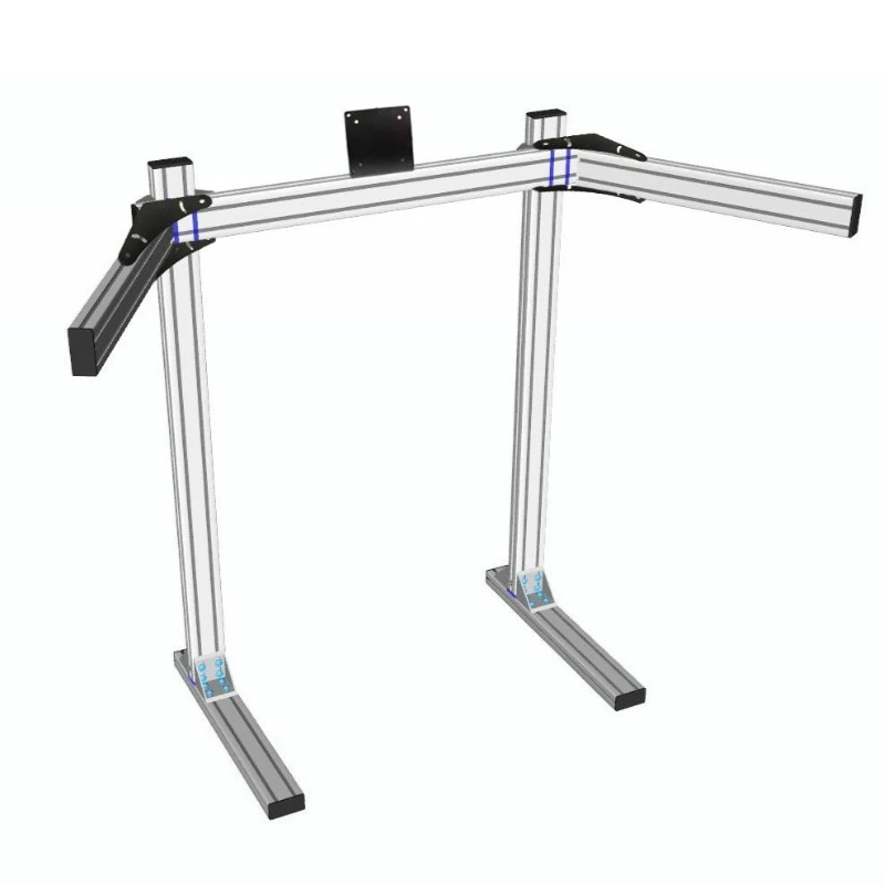 Monitor bracket Triple screen display bracket Four screen display bracket European standard aluminum profile simulation
