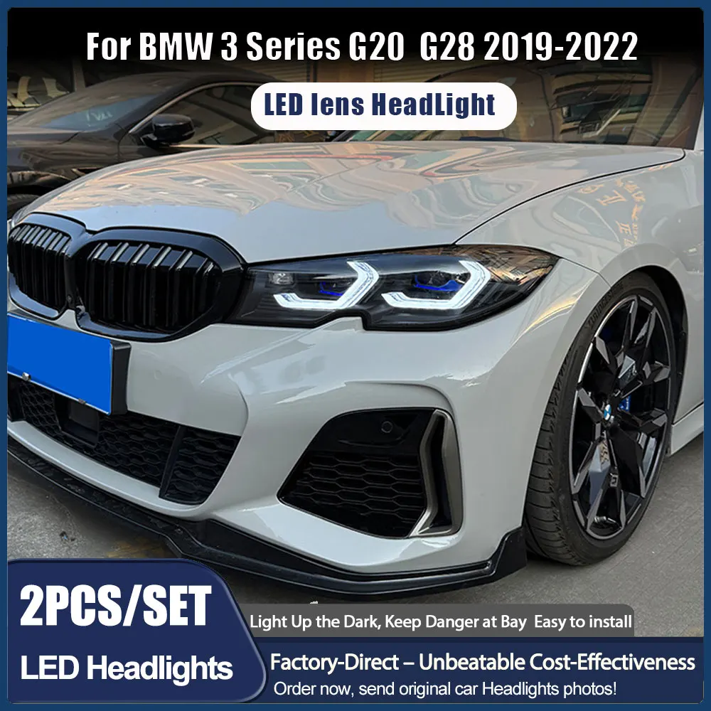 

CSL желто-белые переключаемые светодиодные фары Ikon для BMW G20 3 серии 330i M340i M340i XDrive M3 2019-2022 Обновление фар
