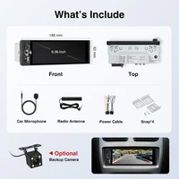 Autoradio universel AINAVI sans fil Carplay Android Auto 1 Din, écran tactile HD IPS, caméra arrière, MIC, USB Type C, 1280*720 Full In-Cell, autoradio 1DIN, BT 5.0 8