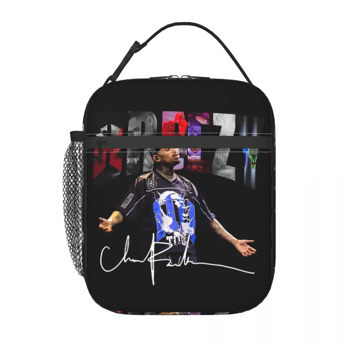 

Chris Brown Breezy Bowl XX Tour 2025 Thermal Insulated Lunch Bag for Office Portable Food Bag Thermal Cooler Lunch Boxes