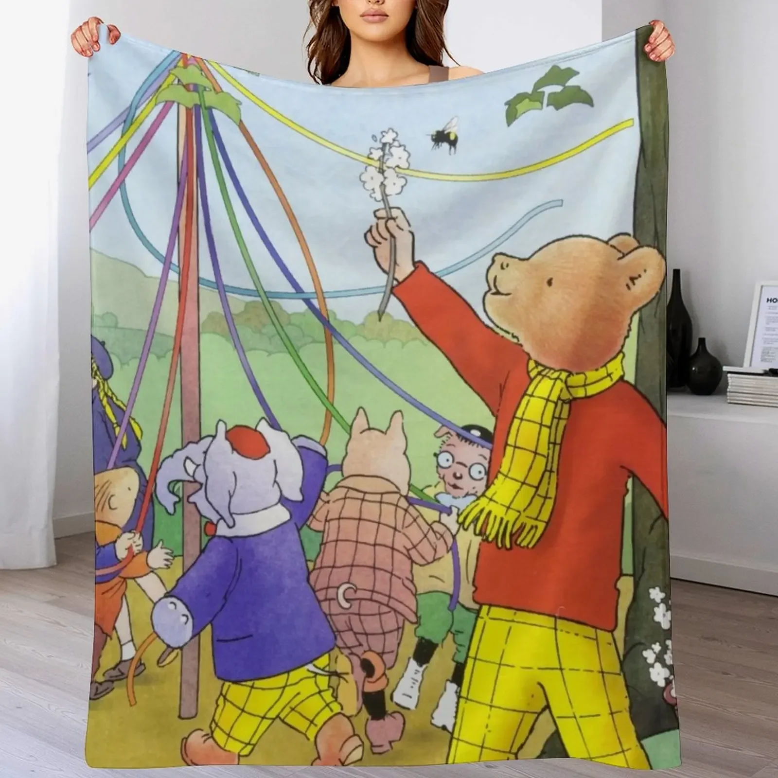 

Rupert Bear Throw Blanket Softest Thermal Kid'S blankets ands Blankets