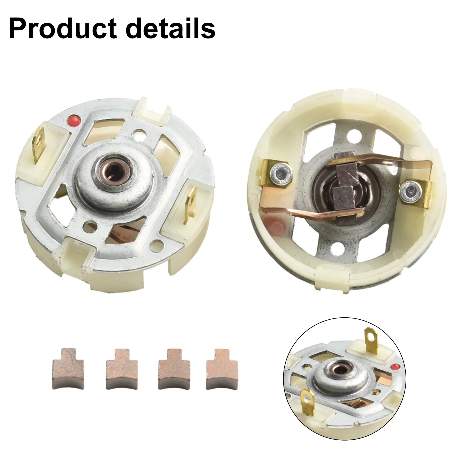 

Бесшовный сменный держатель угольной щетки Угольная щетка для дрели Компактный и легкий Удобное использование Высококачественный пластик