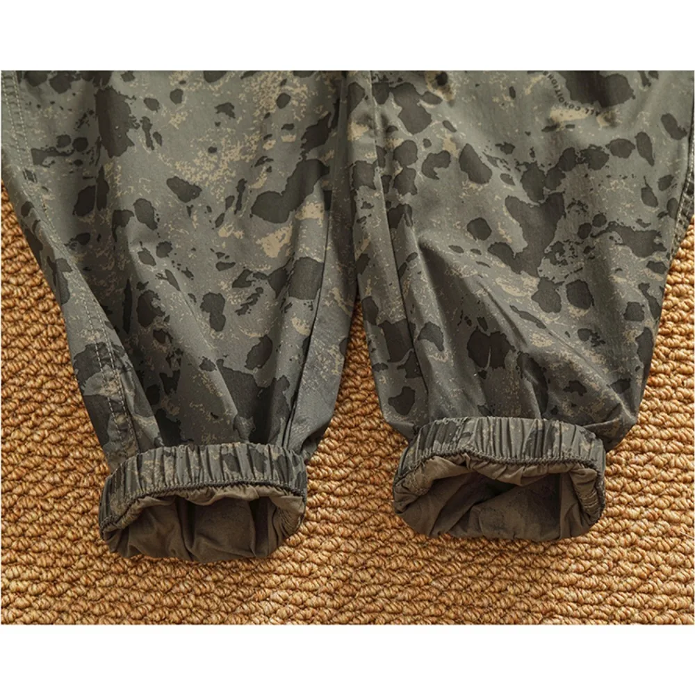 Dünne, schnell trocknende, fußempfangreiche Freizeithose für Herren im Spleißstil, Tarnung und elastische, eisempfindliche Arbeitskleidung, Haremshose