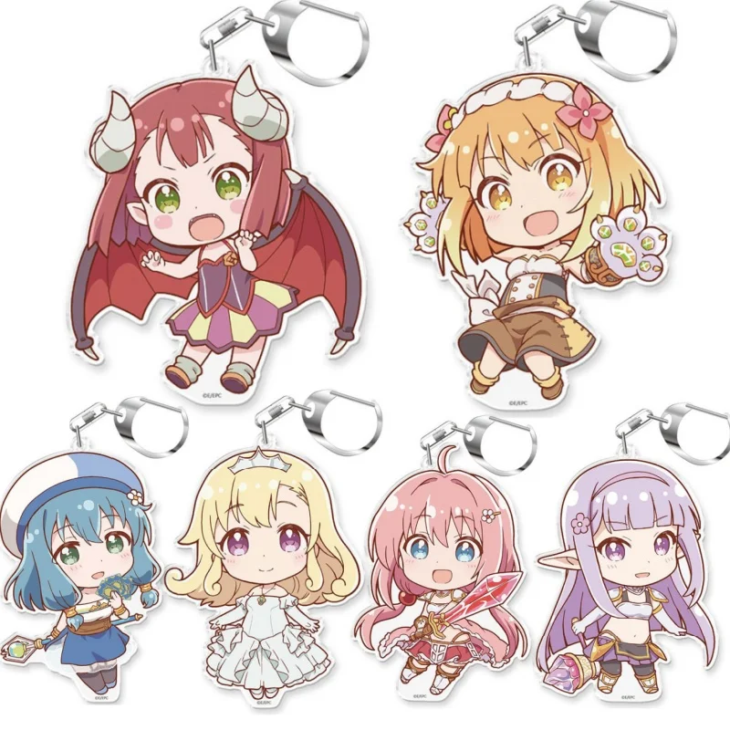 Anime ENDRO～!  Character Key Chains  High Definition Acrylic Key Rings Sweet Lovely Grils Pendants Decor Xmas Gift