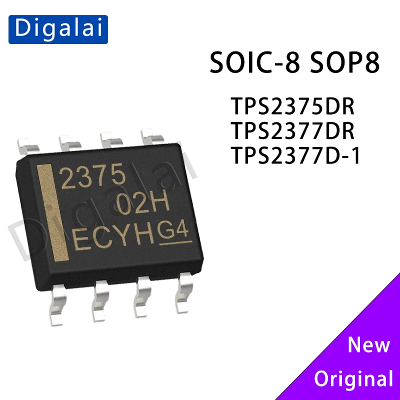 

100% New Original TPS2375DR TPS2377DR TPS2377D-1 Power supply equipment controller chip SOIC-8 SOP8 In Stock