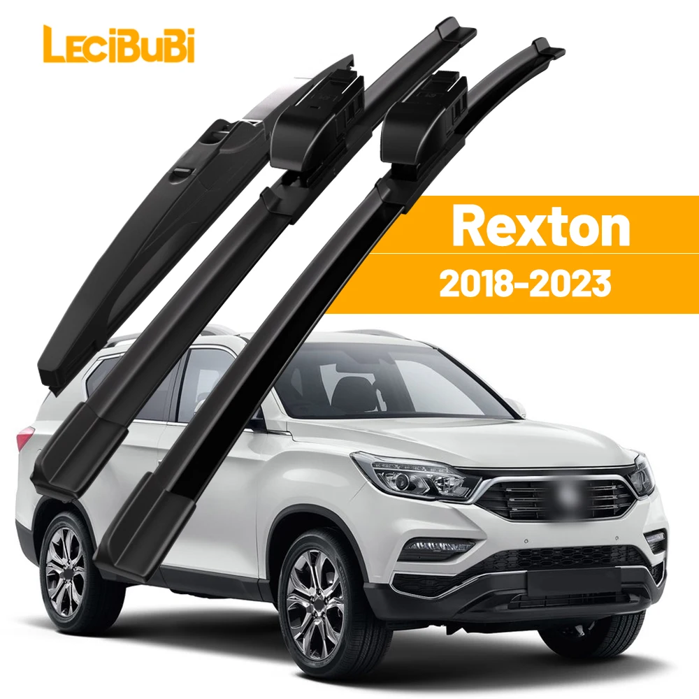 Dla Ssangyong Rexton 2018-2023 1 zestaw przednich i tylnych piór wycieraczek przedniej szyby 2019 2020 2021 2022 Akcesoria