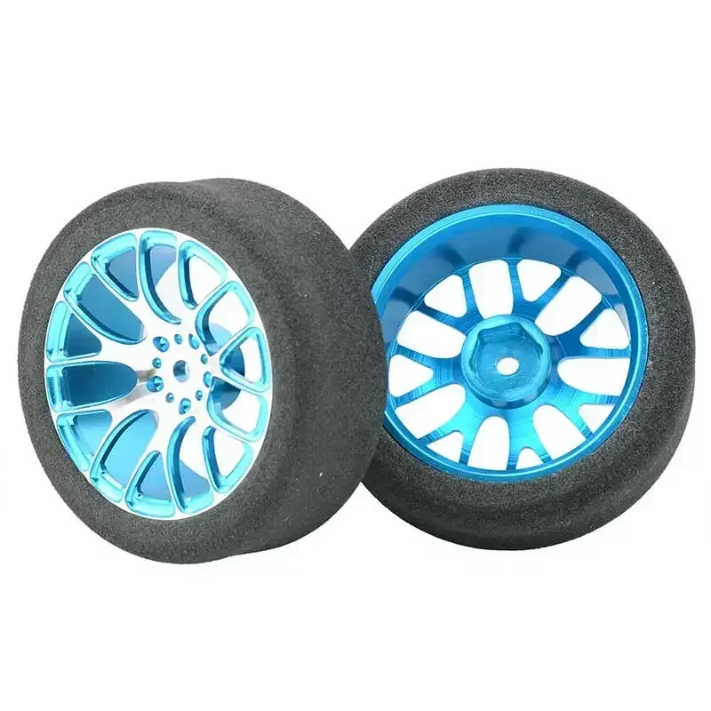 4Pcs 68mm Foam Tire Sponge Tyre Wheel Rim Set for Wltoys 144001 124016 124017 124018 124019 104001 RC Car Upgrade Parts