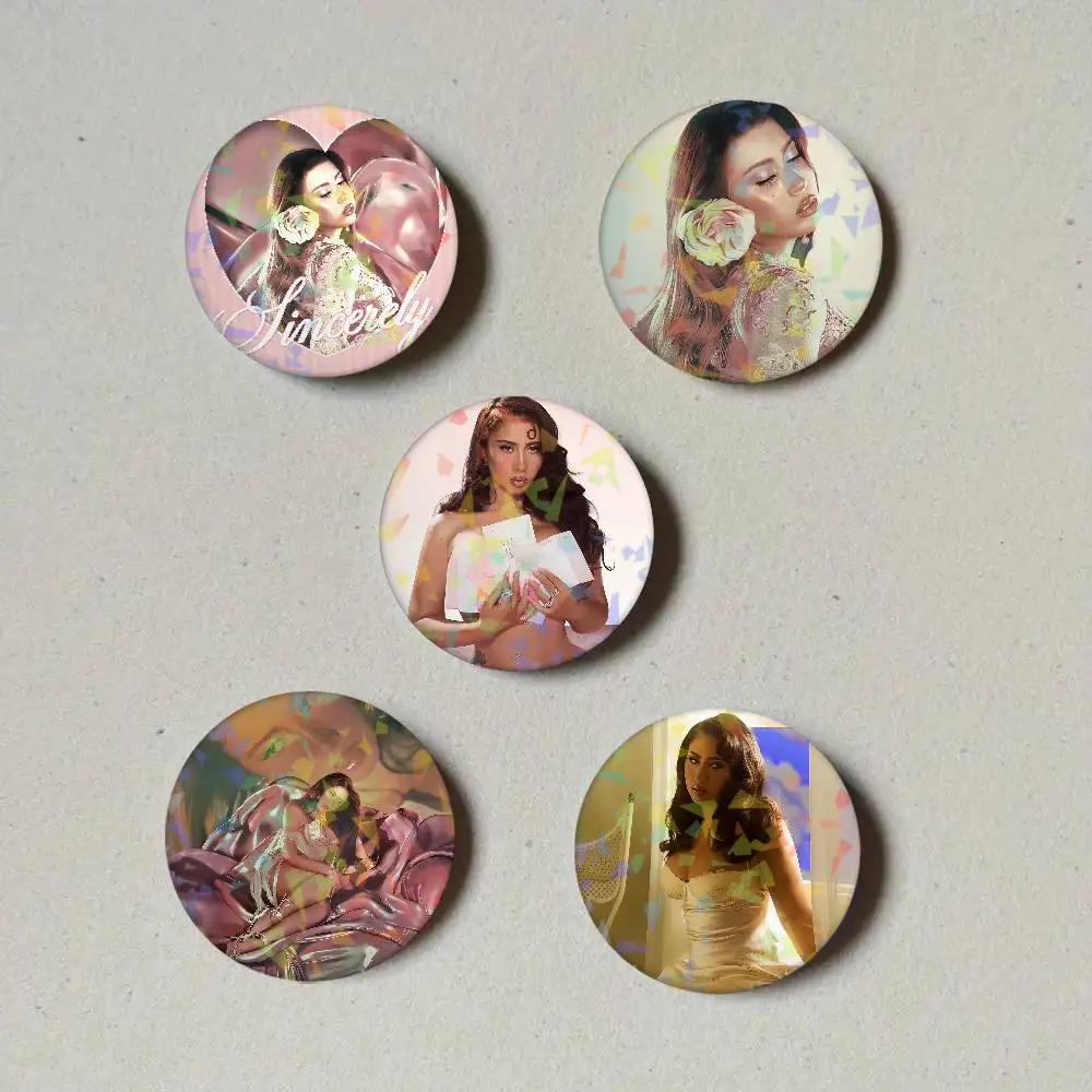 Kali Uchis insignias sinceramente redondas exquisitas broches de insignia pines creativos para ropa láser sombrero mochila accesorios de regalo