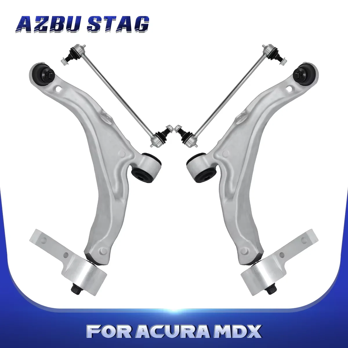 

AzbuStag 4Pcs Front Lower Control Arm Sway Bar Link Suspension Kits for Acura MDX ZDX 2007 2008 2009 2010 2011 2012 2013-2015