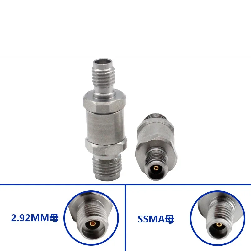 

2.92MM Female to SSMA Female Millimeter Wave High Frequency Adapter 40GHZ Stainless Steel