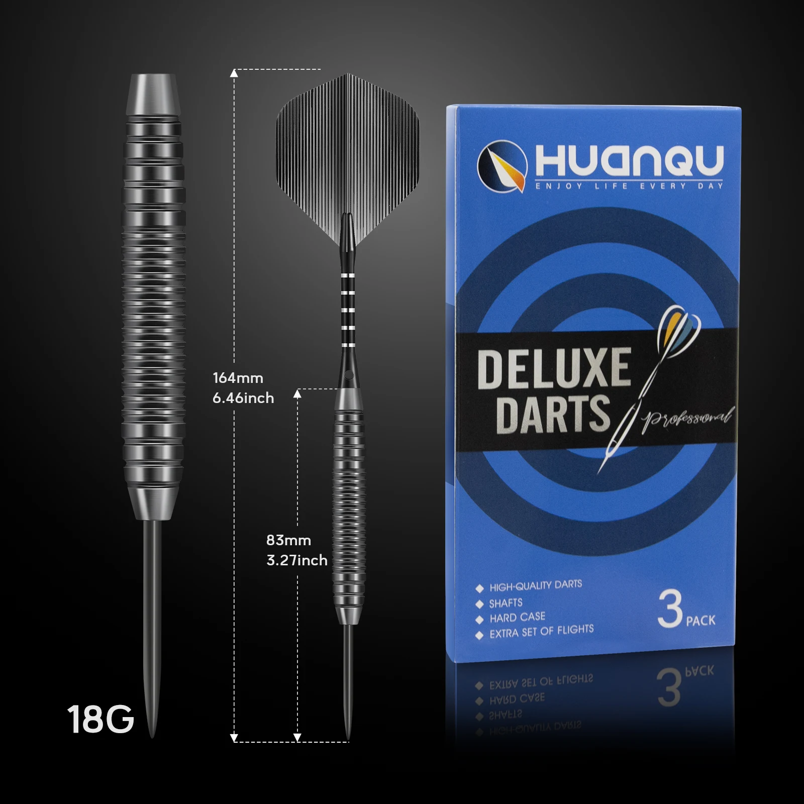 Set Dart Huanqu 18g dengan Uju - Sports Equipment In Flight ulasan dan harga