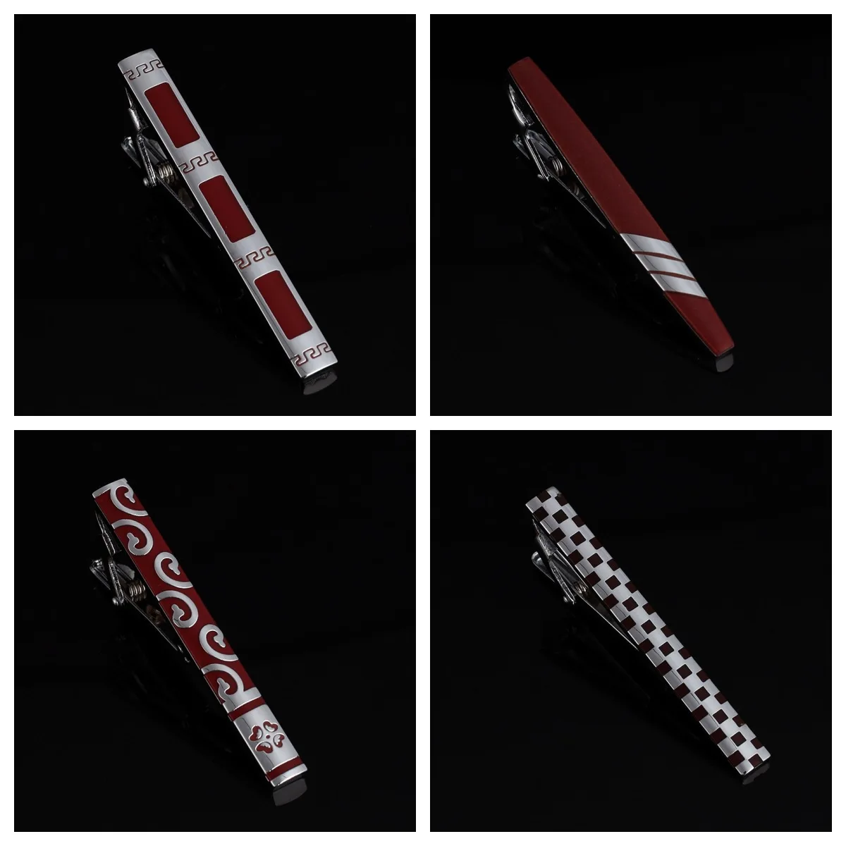 Wedding corrugated auspicious cloud enamel classic tie clip versatile suit dress tie clip festive wedding gift