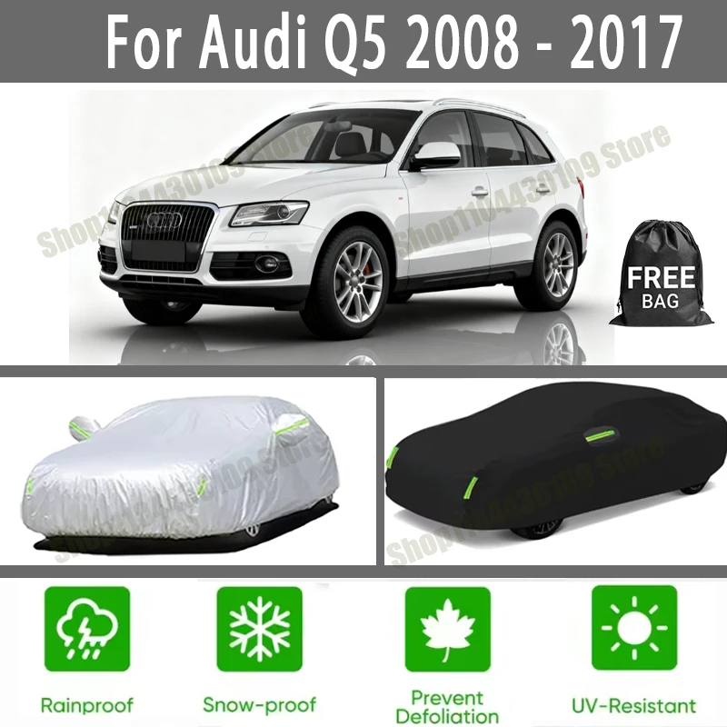 

Чехол для автомобиля Audi Q5 2008-2017, зимний и летний, защита от снега и пыли, водонепроницаемый, солнцезащитный, аксессуар для защиты автомобиля.