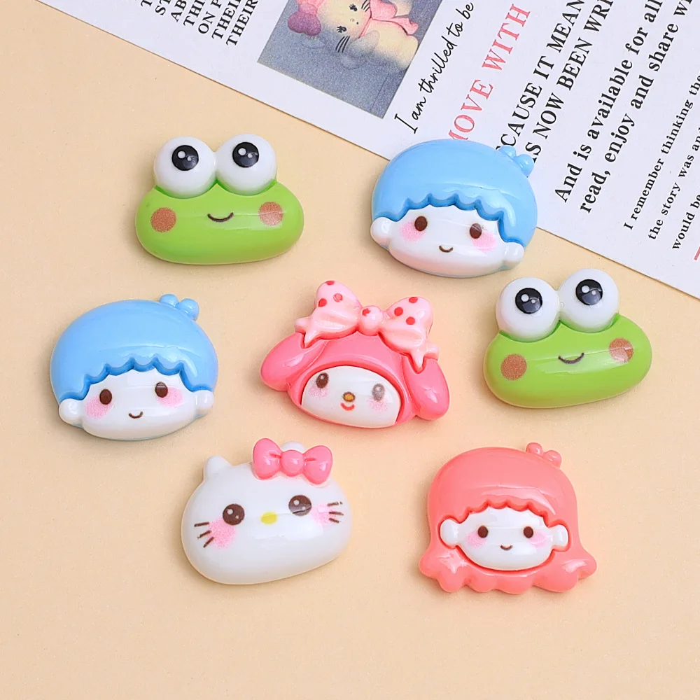 5 pièces mignon petit garçon dessin animé fait à la main bijoux à bricoler soi-même accessoires crème colle résine accessoires trou chaussure boucle matériel