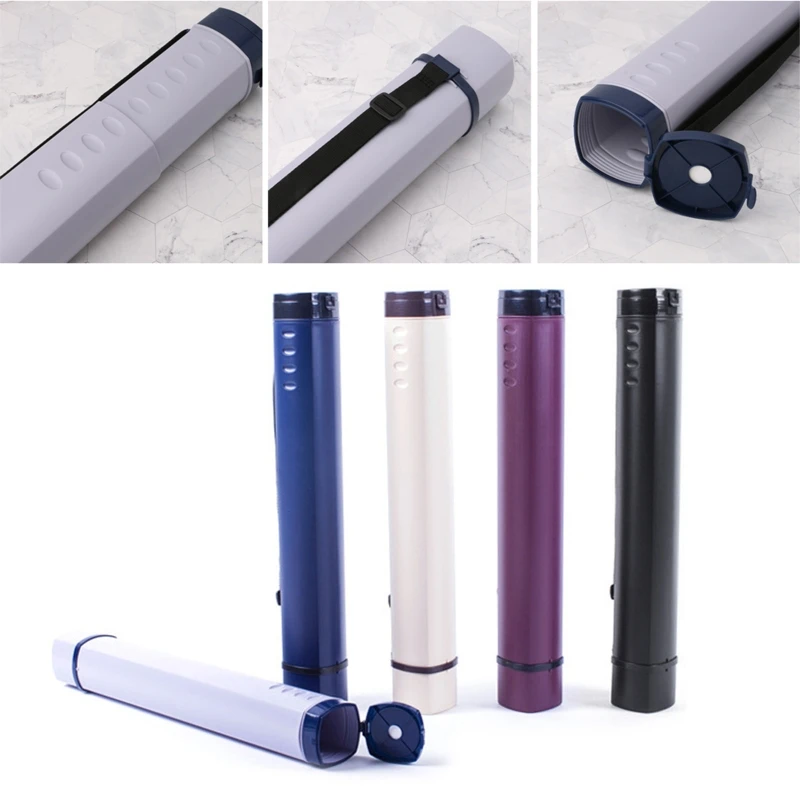 Erweiterbar Poster Rohr mit Schulter Gurt Blaupause Rohr mit Deckel für Documnets L21B