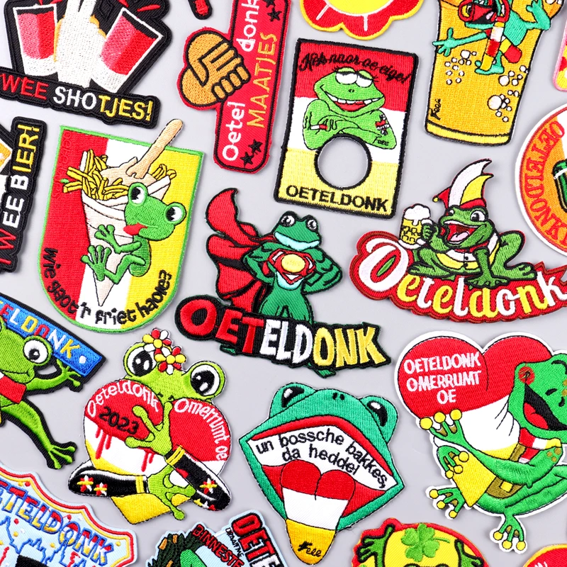 Нашивка с эмблемой Эйндховен Oeteldonk, нашивки для одежды, лягушка, карнавал для Нидерландов, женская одежда