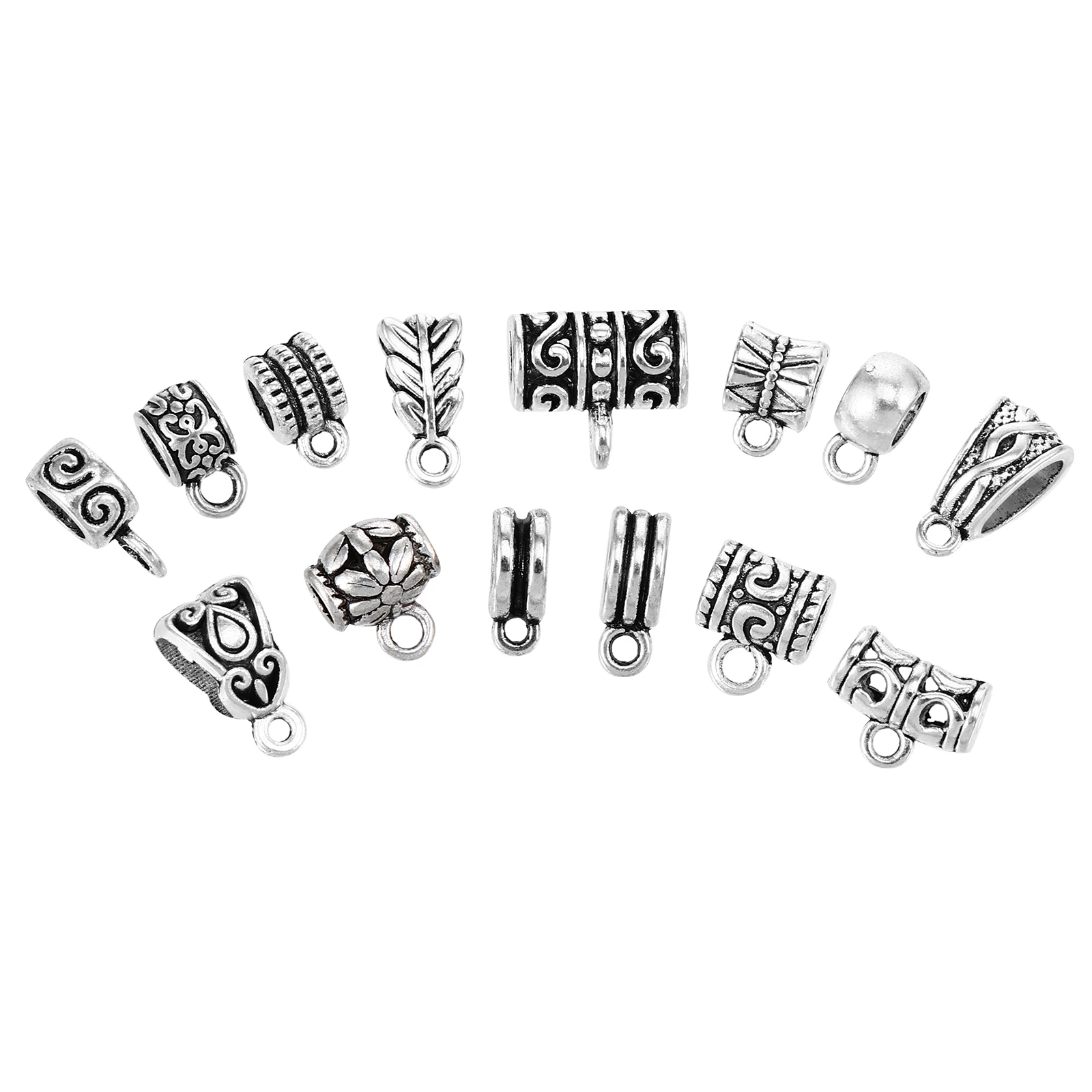 

120Pcs Chic Vintage Necklace Pendants DIY Jewelry Making Charms Accessories for Bracelets Key Rings Handmade Crafts