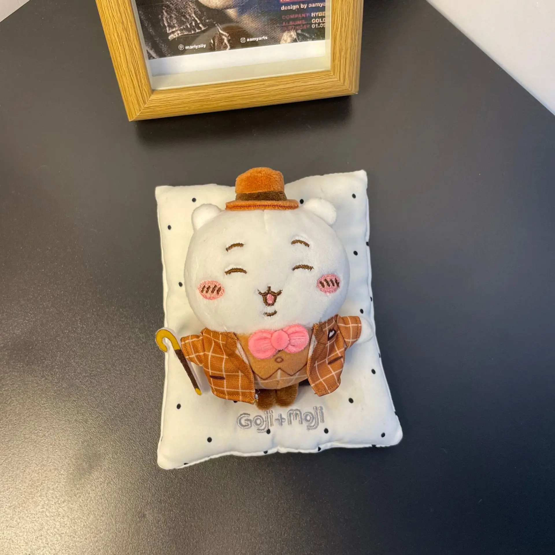 Hachiware Usagi Detective Plush Keychain Bag Charm Kawaii Japanese Healing Gift for Boys Girls Cartoon Plush Plaything Decor - view 4