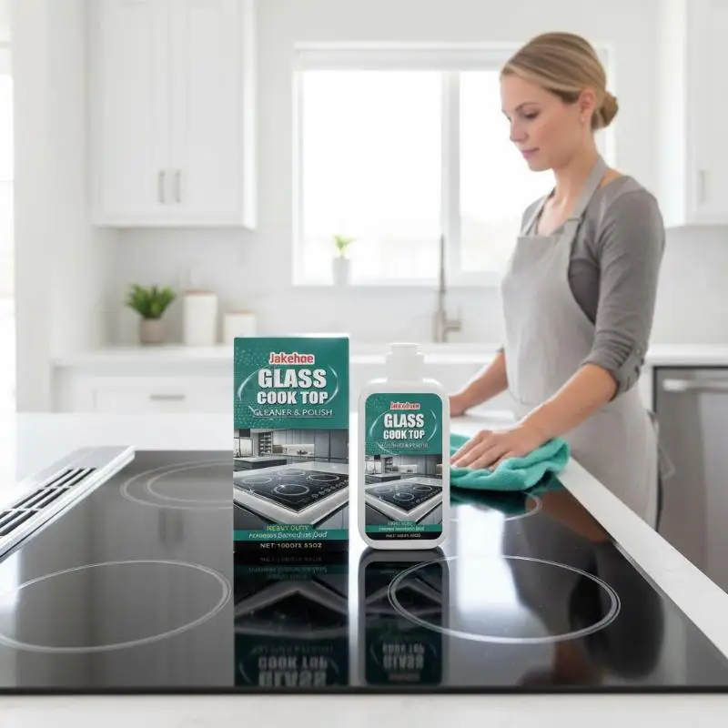 Induction Cooktop Cleaner for Glass Ceramic Stove Easy Oil Grease Removal Kitchen Household Polishing Cleaning Agent