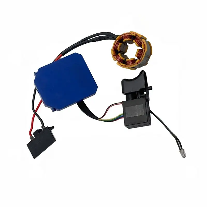 2X Brushless Lithium Drill Motor 3820 Motor For Dayi 21V Brushless Lithium- Drill Stator Assembly Controller-A68E