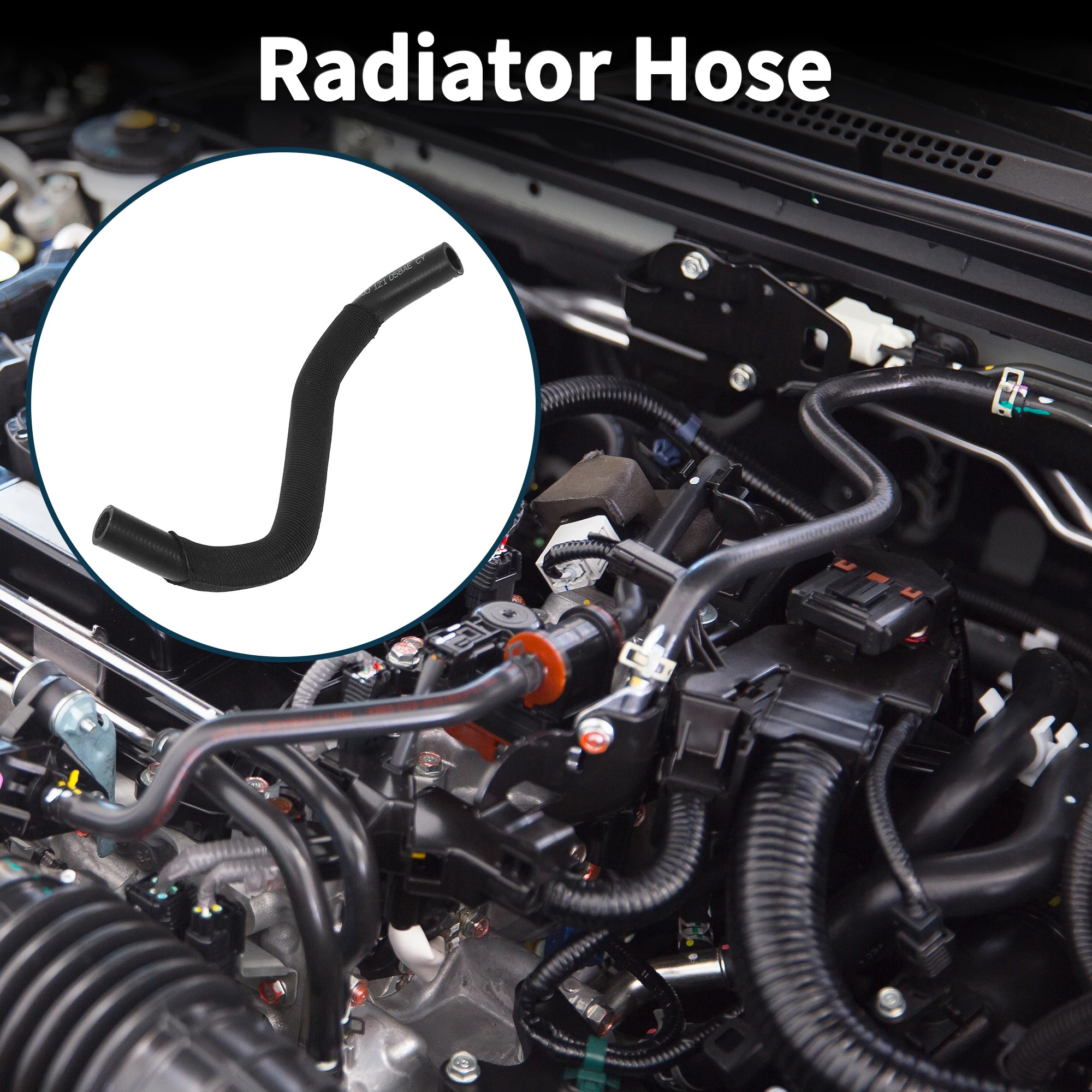 

UXCELL Radiator Hose Coolant Pipe for Volkswagen Golf 1.8L 2015-2018 Rubber Black