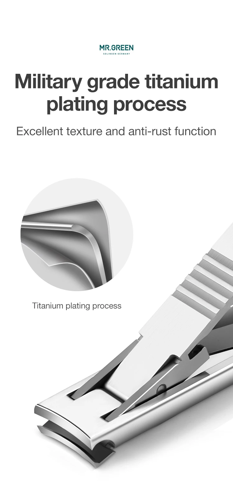 MR.GREEN Ultra Thin Nail Clippers German Precision Manufacturing Technology Nail Cutters With Cow Leather Cover Superior Texture
