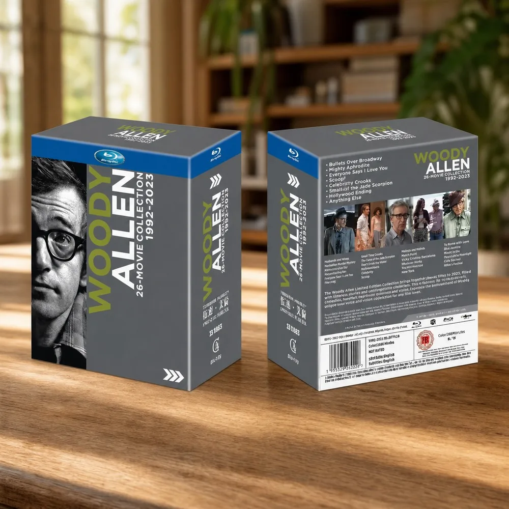 New BD Blu-ray High-Definition Collection of Woody Allen Films 1992-2023 26 Discs UK Version with Chinese Subtitles