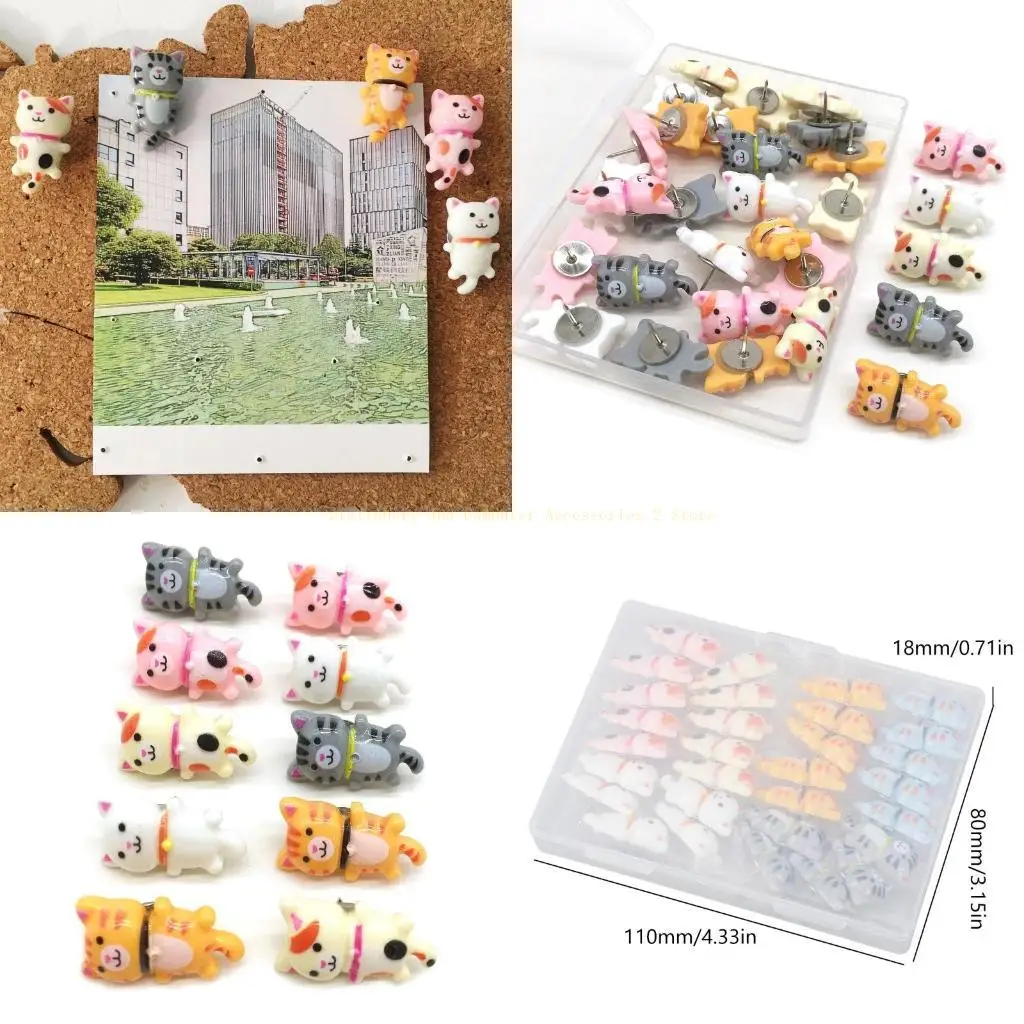 

Толкайте булавки декоративные булавки, милые для кошачьих палец животных для дома для дома