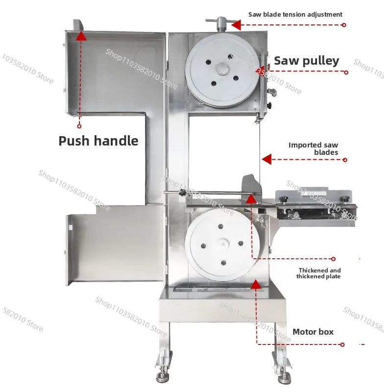 Large Stainless Steel Commercial Bone Sawing Machine Slaughterhouse Food Processing Plant Special Automatic Bone