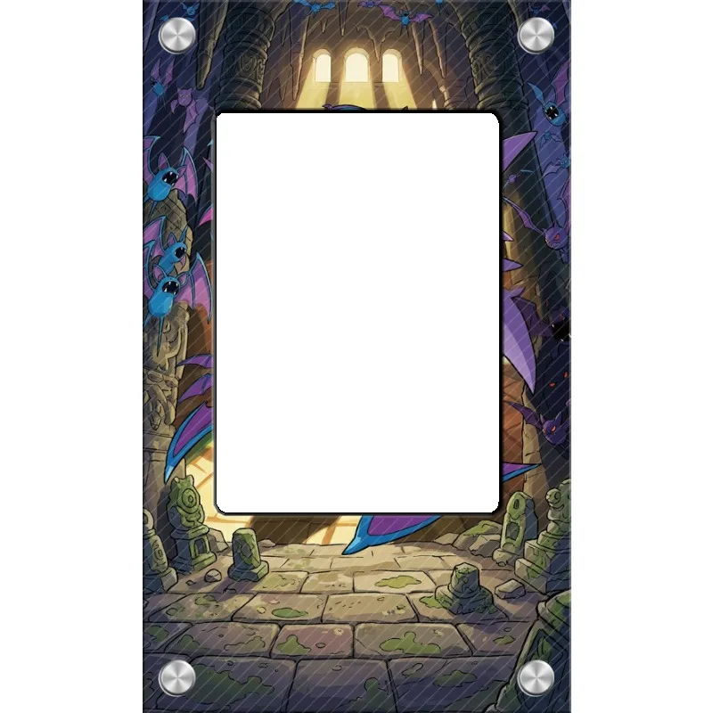 Art Display for Pokemon Crobat Card PTCG Keychain Anime Game Collectibles Anime Merchandise Acrylic Protective Case Toys Gift