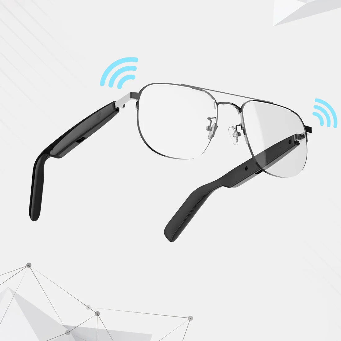 

Умные очки Bluetooth Audio, металлические оправы, стерео и беспроводной микрофон объемного звука, мужские умные очки, женские очки