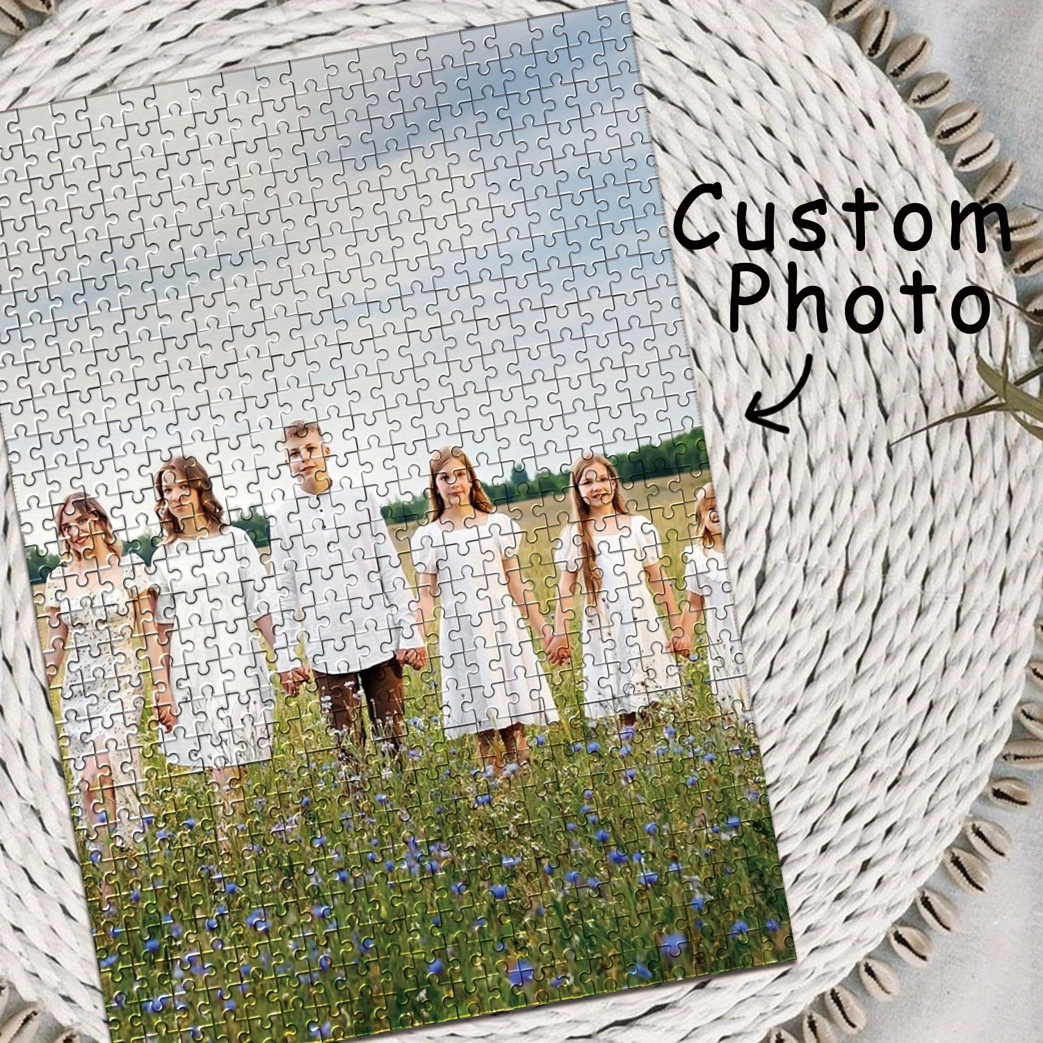 Personalized Custom Photo Puzzle Customize Family photo Cardboard/wooden 35/300/500/1000 Pieces Jigsaw Puzzles for Adults Ki