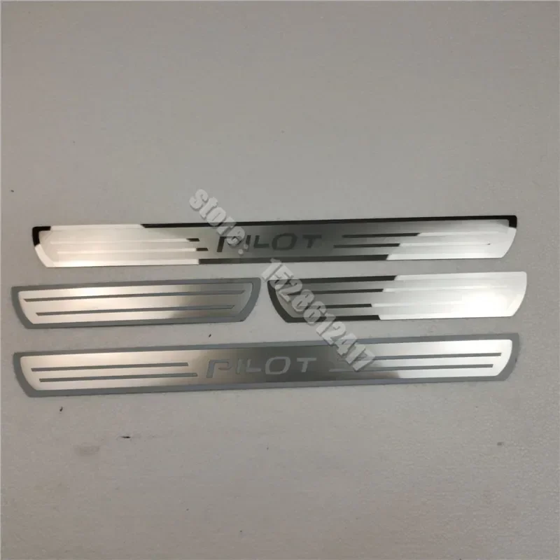 Per Honda Pilot 2008 2009 2010 -2024 Davanzale Della Porta Piatto Dello Scuff Trim Soglia Pedale di Protezione Pedale di Benvenuto Accessori Auto