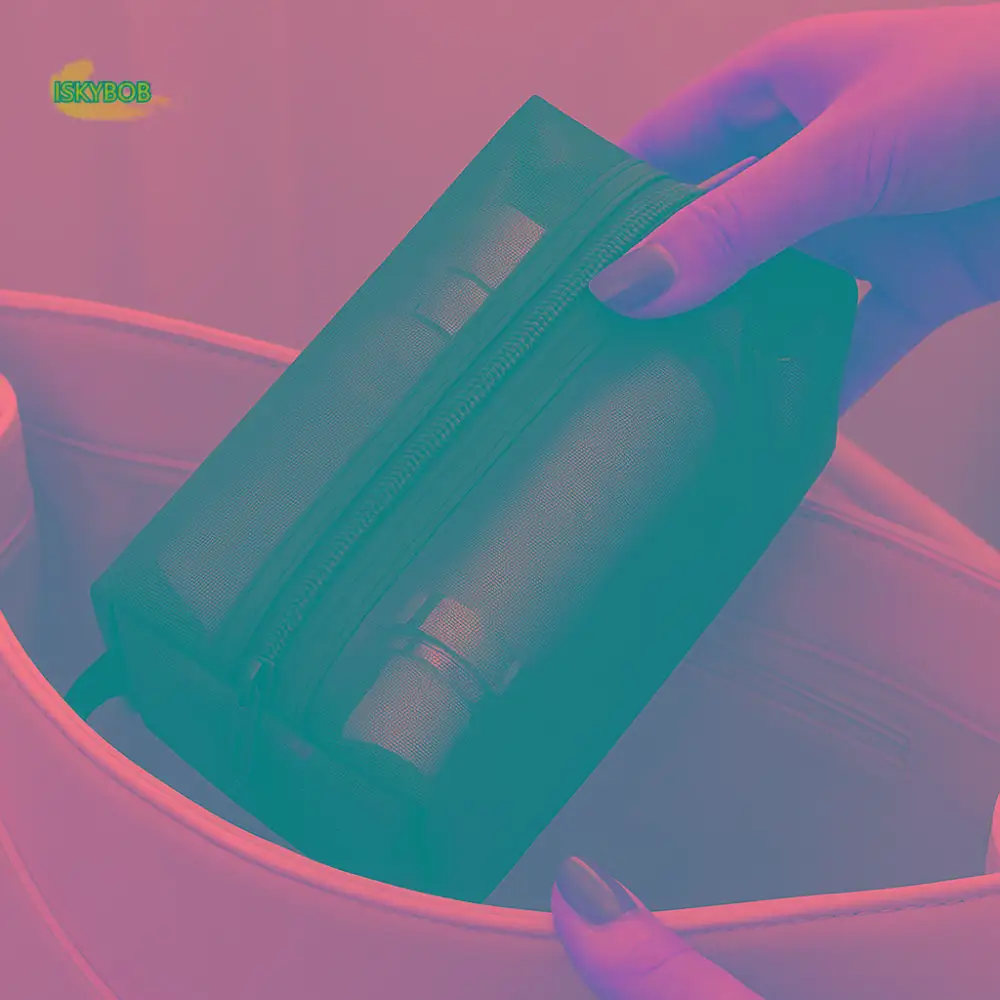 

Повседневная портативная сетчатая косметичка, легкая квадратная сумка для хранения туалетных принадлежностей, большая вместительная косметичка на молнии, дорожные косметички