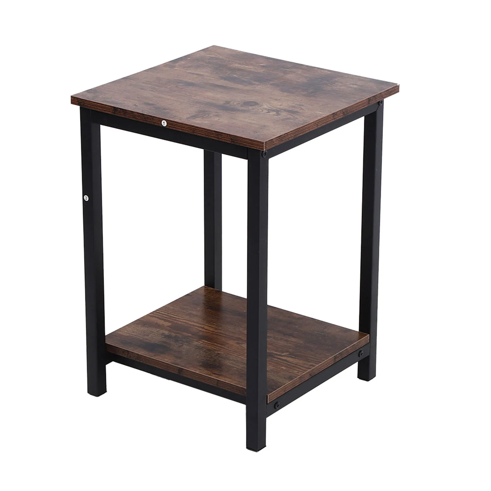 (Распродажа) Приставной столик Стол для гостиной Двухслойный шкаф для хранения Стол для спальни Товары для дома Журнальный столик в деревенском стиле